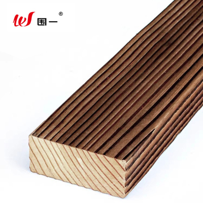 围一 碳化木防腐木条 长400cm*10.5cm*3.5cm 根