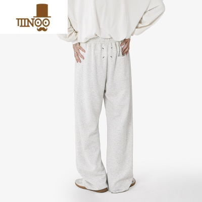 YANXU350G马拉拉弯刀休闲裤男女2023秋季新款宽松马吉拉直筒卫裤潮