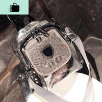 超火的ins潮牌双肩包女2020新款时尚百搭个性烫钻网红三用小背包NEW LAKE