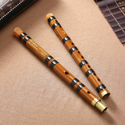 笛子初学成人零基础苦竹笛子学生儿童初学横笛竹笛专业精制乐器F调（适合成人初学）+8件套+书本教材