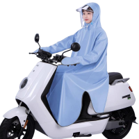 BR 单人一体式电动车雨衣电瓶车成人女款 件