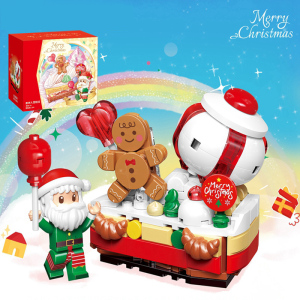 圣诞节礼物装饰复古发光手提灯小夜灯圣诞树氛围场景布置摆件3750