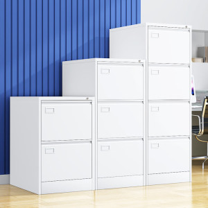 A4挂劳柜立式档案柜办公抽屉文件柜FC挂快捞柜铁皮柜暖白四斗卡箱