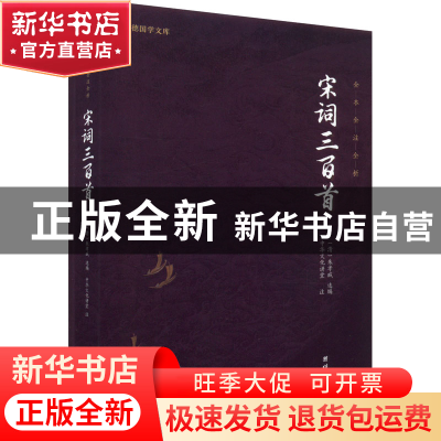 正版 宋词三百首 朱孝臧,中华文化讲堂 团结出版社 9787512645943