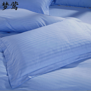 梦莺 床单 蓝缎条1.5*2m 条