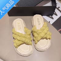 SUNTEK仙女风凉拖女夏外穿2023年新款松糕厚底鞋海边度假沙滩拖鞋女