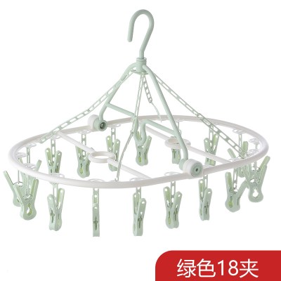 18夹子衣架防风袜子晾晒架塑料多夹多功能挂钩家用内衣挂衣架衣钩衣架三维工匠