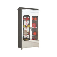 帅畅304不锈钢应急物资柜消防救援器材箱防护用品柜室外微型消防柜带雨棚1880*900*400(加厚304材质)