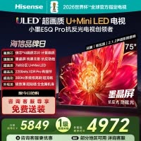 海信小墨E5Q Pro 75英寸超画质U+MiniLED墨晶屏 电视机E5NPRO升级