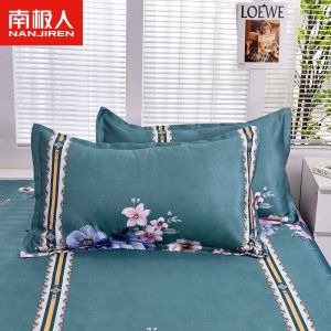 冰丝凉席枕头枕套一对装48x74cm夏季可机洗水洗枕席一只装