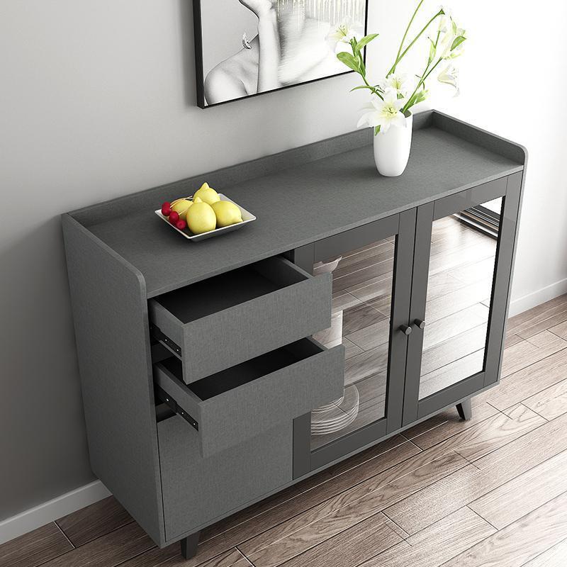 森美人北欧餐边柜现代简约厨房家用多功能酒架碗柜茶水柜储物柜子