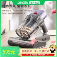 荣事达除螨仪家用床上吸尘器手持除螨机吸尘除螨器双拍打紫外线杀菌热风除湿 浅灰色RS-XS229