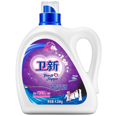 卫新护色洗衣液4.26kg机洗亮衣护色威露士出品