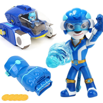 官方直供-正版宇宙护卫队玩具变形机车风暴闪电彩虹公仔玩偶套装男孩女孩玩风暴套装大号风暴公仔+风暴机车+手套-