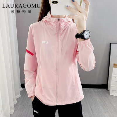 劳拉格慕旗舰店劳拉格慕 防晒衣女2022夏季新款冰丝速干徒步登山运动