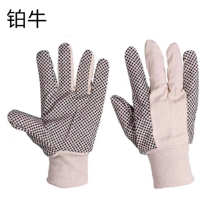 铂牛 点珠帆布手套 均码 双
