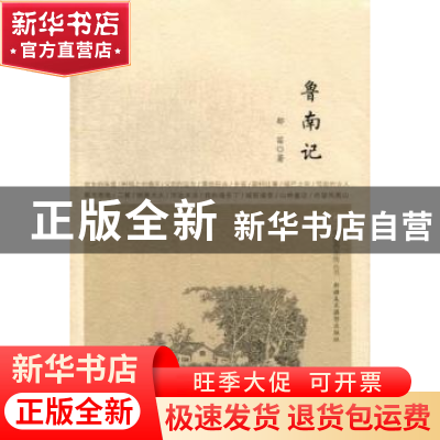 正版 鲁南记 郁笛著 新疆美术摄影出版社 9787546933948 书籍