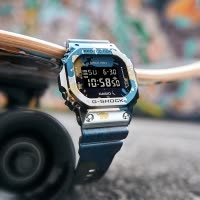 CASIO旗舰店卡西欧手表男女潮酷 G-SHOCK官方金属小方块运动防水电子学生石英表 女日韩表 GM-5600