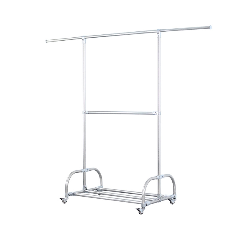 翌嘉YJ-E1-202 202不锈钢晾衣架移动伸缩有鞋架晒衣架 不可升降高度款 800*520*1450
