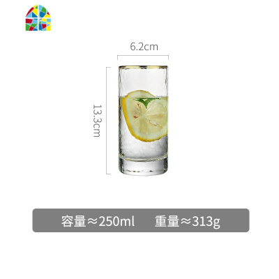 高硼硅玻璃冷水壶耐热高温凉白开水瓶茶壶防爆水杯套装家用大容量 FENGHOU 1.4L壶(金手柄)+4只杯子凉水壶