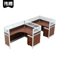 伟樽屏风工位双人位带柜280*120*110cm套