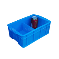 翌嘉YJ4120650 蓝色塑料收纳分格分类螺丝配件多格盒 2分格 355*225*127