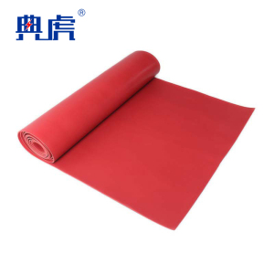典虎 绝缘橡胶板 红色平面5mm*1.2m*5m 卷