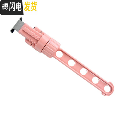 三维工匠小型旅行窗框窗外晾衣架窗台窗户免打孔挂室外防盗网窗阳台暖气片 粉色5孔衣架