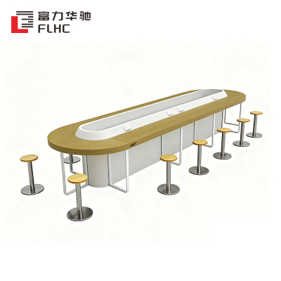 富力华驰 充电吧台桌 100*100*90cm 米