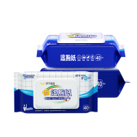 苏宁宜品湿厕纸40片*3包 带盖家庭装水润清爽擦屁屁不堵塞马桶擦拭细菌湿厕纸