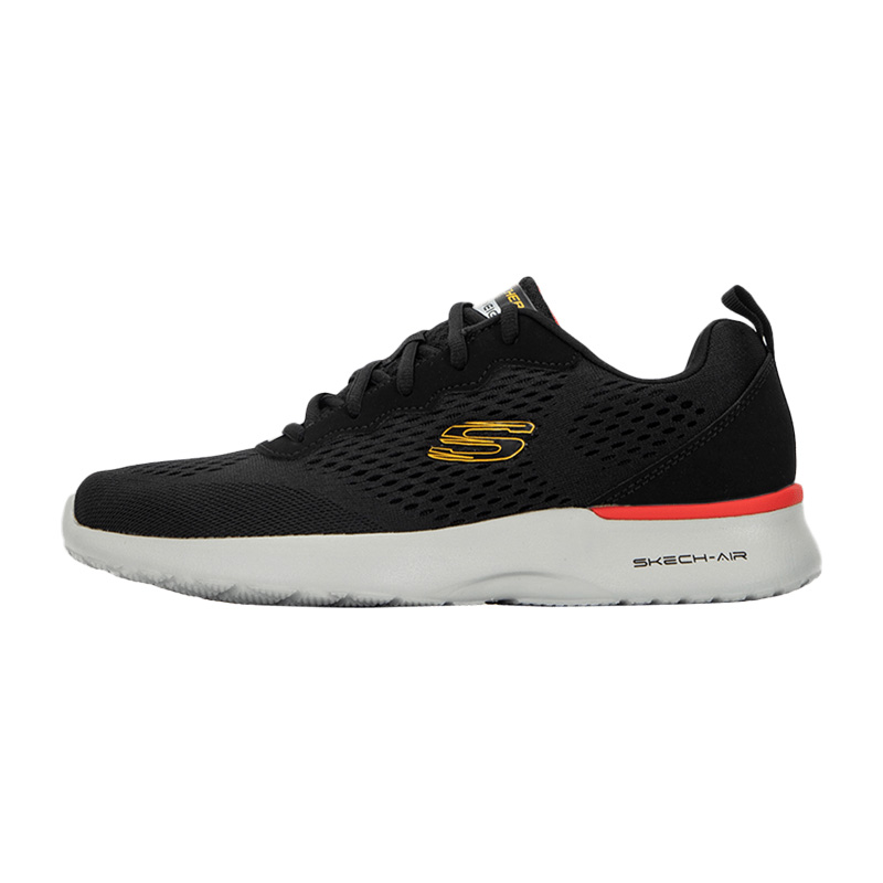 Skechers斯凯奇男鞋新款轻便缓震跑步鞋网面透气运动休闲鞋232291-BLK ZP