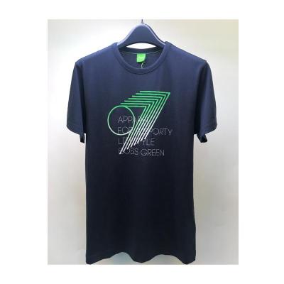 Hugo boss男款圆领短袖T恤棉质舒适休闲运动户外平直下摆设计