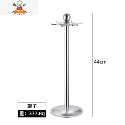 304不锈钢锅铲家用厨具套装汤勺炒菜铲子厨房炒勺漏勺不粘锅 敬平 360度旋转架子