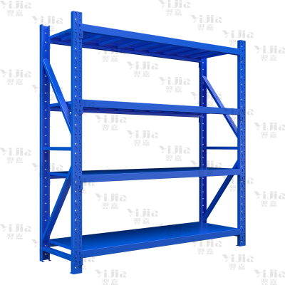 翌嘉 仓储货架库房置物架重型货架蓝色主架1500*500*2000mm/500kg