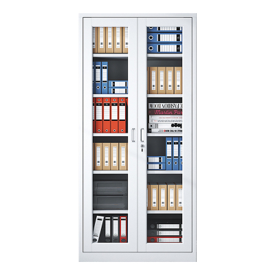 DXBG凭证柜会计收纳柜财务档案柜资料柜加厚文件柜办公室带锁铁皮柜通玻柜六层