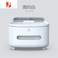 三维工匠[一盒多用]抽纸盒客厅茶几网红简约家用多遥控器收纳 简约白