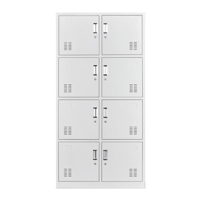 域赢更衣柜员工柜储物柜带锁铁皮柜更衣室衣柜浴室寄存包柜宿舍 八门更衣柜