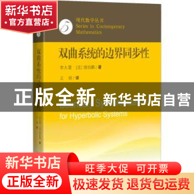 正版 双曲系统的边界同步性 李大潜,饶伯鹏著 上海科学技术出版