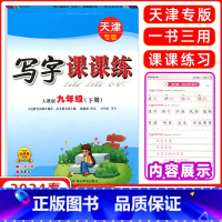 [正版]2024春 司马彦字帖 写字课课练九年级下册语文天津专版 人教版9年级下册字贴 司马彦同步字帖 初中生同步硬笔