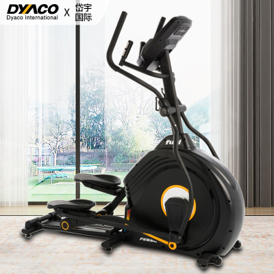 岱宇（DYACO）椭圆机原装进口-岱宇FE666椭圆机新款扬升磁控静音家用健身器材太空漫步机全国联保FE666黑橙-电动扬升坡度