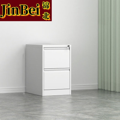 锦北挂劳柜FC挂快捞文件柜二斗卡箱立式抽屉资料柜A4铁皮柜白色加厚