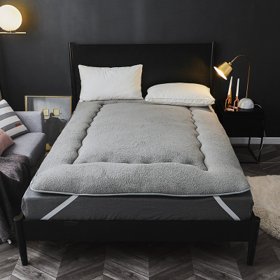 温韵东方家纺羊羔绒床垫双人1.5m1.8m床加厚榻榻米床褥单人学生宿舍垫被0.9m1.2m床褥子