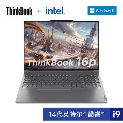 ThinkPad ThinkBook16P 00CD 16英寸高性能笔记本电脑 英特尔14代酷睿标压i9-14900HX 64G 1T RTX4060 3.2K超清 定制