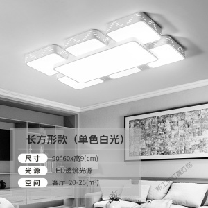 苏宁放心购 2020年新款客厅灯简约现代大气灯具LED卧室吸顶灯大厅大灯长方形