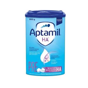 原装进口德国爱他美Aptamil水解蛋白奶粉HA抗过敏适度半水解免敏pre奶粉(0-3个月)800g