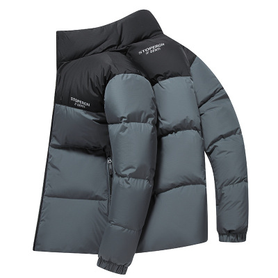 90新国标白鸭绒羽绒服加厚男士年秋冬新款防风立领面包羽绒服