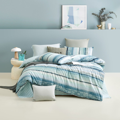 罗莱1.5米全棉四件套床单款亲肤舒适简约设计家居必备