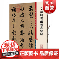 文徵明书前后赤壁赋 彩色放大本中国著名碑帖孙宝文编上海辞书出版社 书法篆刻碑帖鉴赏毛笔字练习临摹字帖