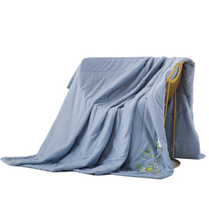 内野 UCHINO 夏被棉被 被芯轻柔舒适设计 HU-HY01B20-A 1.5*2米 云水蓝蕲艾草养生被