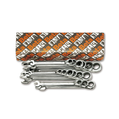 百塔(Beta) 142/S19 公制双向棘轮两用扳手组套